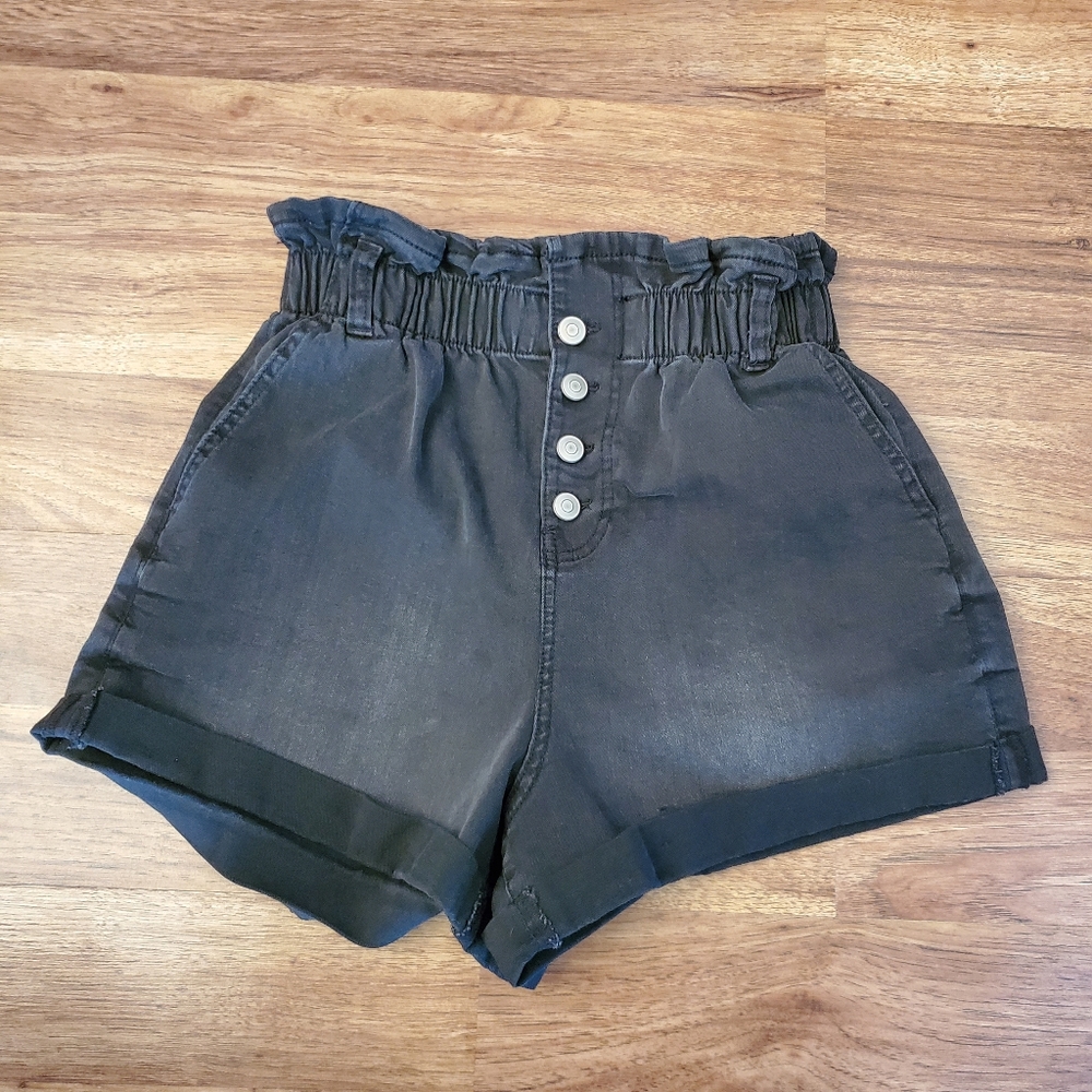 NOBO No Boundaries Paperbag Jean Shorts Size Medium (7-9) High Rise